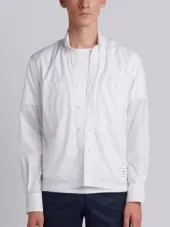 Long Sleeve Button Down Point Collar With Mesh Lining In Ripstop