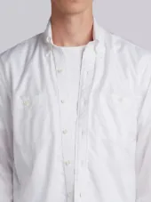 Long Sleeve Button Down Point Collar With Mesh Lining In Ripstop