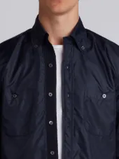 Long Sleeve Button Down Point Collar With Mesh Lining In Ripstop