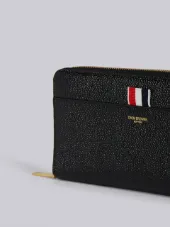 Long Zip Around Purse In Pebble Lucido Leather