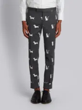 Low Rise Skinny Side Tab Trouser With Funmix & Hector Embroidery