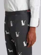Low Rise Skinny Side Tab Trouser With Funmix & Hector Embroidery
