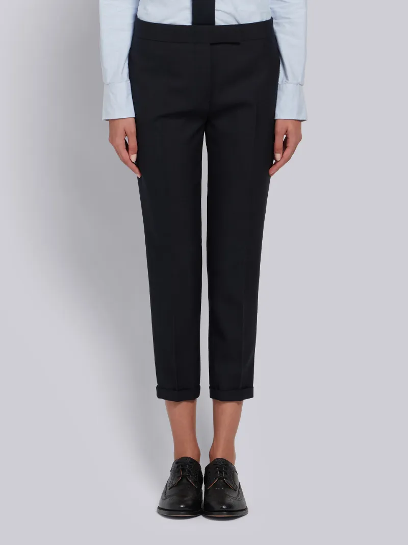 navy skinny trousers