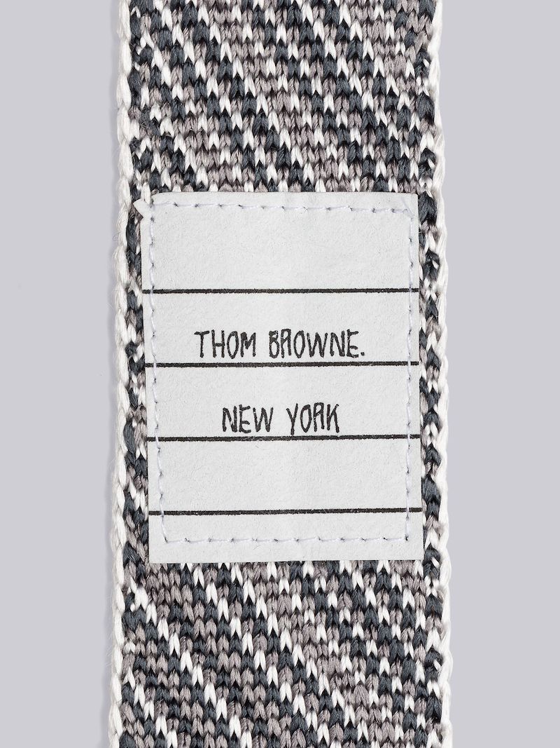 MADRAS CHECK SILK KNIT JACQUARD TIE