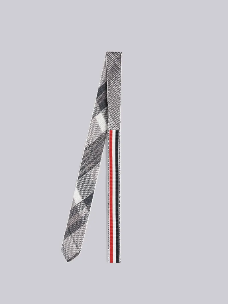 MADRAS CHECK SILK KNIT JACQUARD TIE