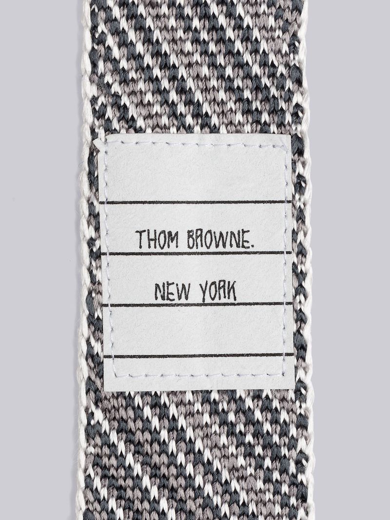 MADRAS CHECK SILK KNIT JACQUARD TIE