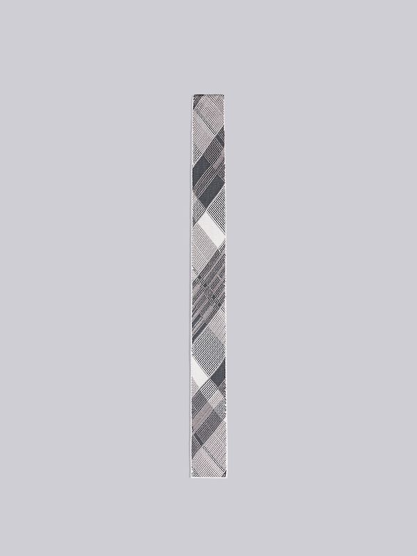 MADRAS CHECK SILK KNIT JACQUARD TIE