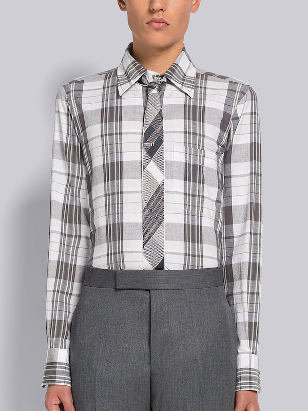 MADRAS COTTON STRAIGHT FIT SHIRT