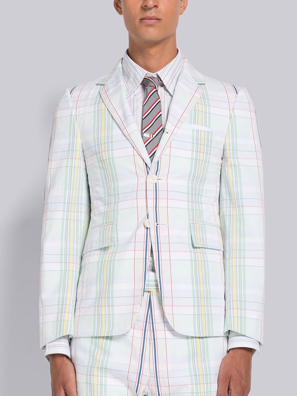 Madras Seersucker Classic Sport Coat