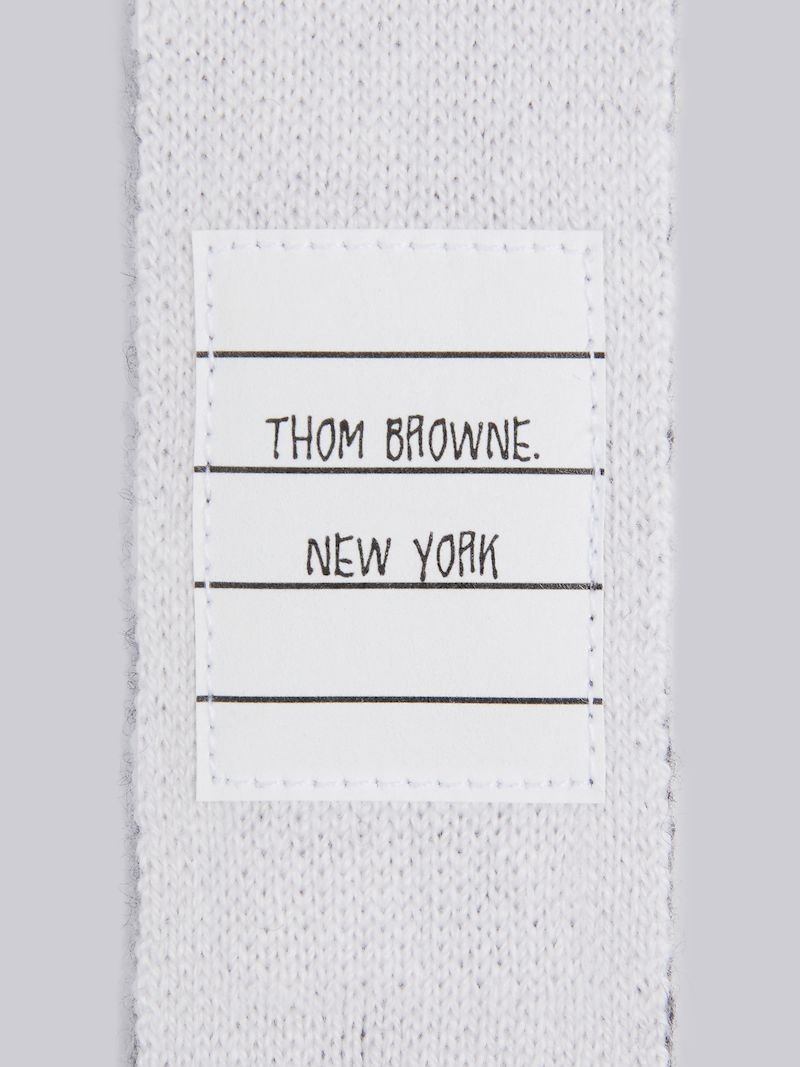 Medium Grey Cashmere Knit 4-Bar Tie