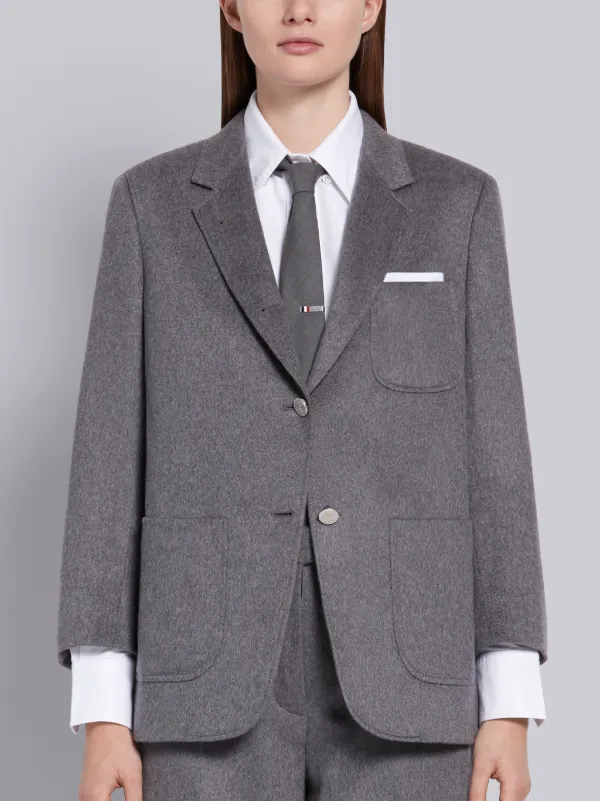 Medium Grey Cashmere Sack Jacket