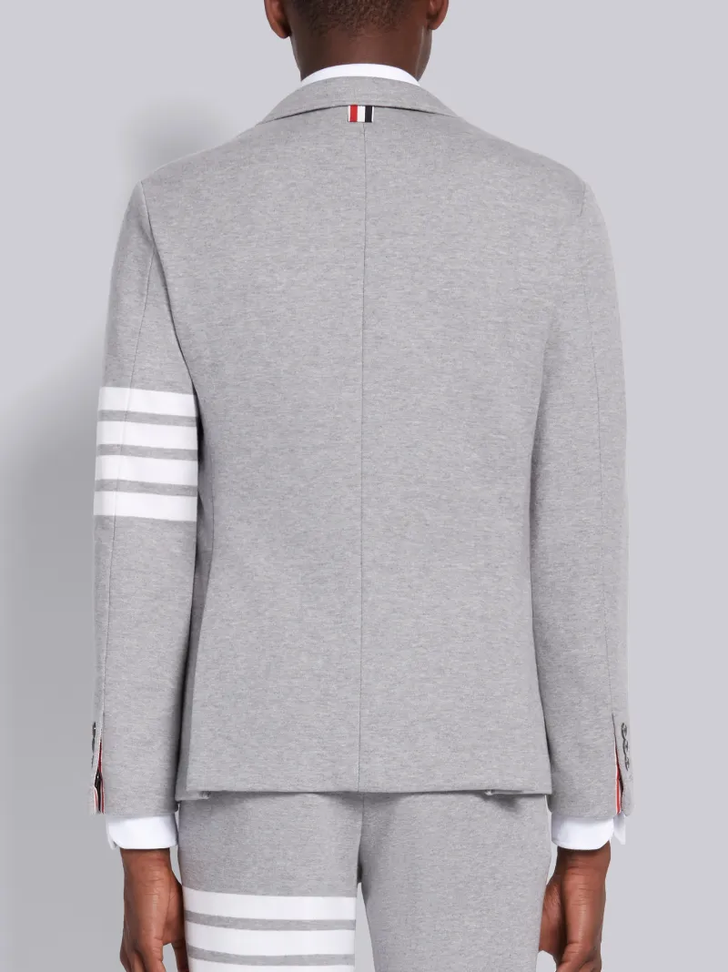 Medium Grey Classic Loop Back 4-Bar Classic Sport Coat | Thom Browne