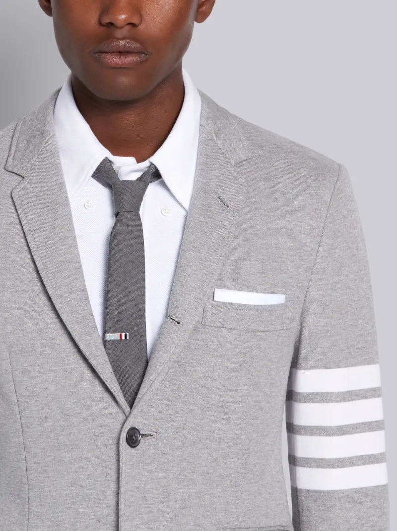 Medium Grey Classic Loop Back 4-Bar Classic Sport Coat