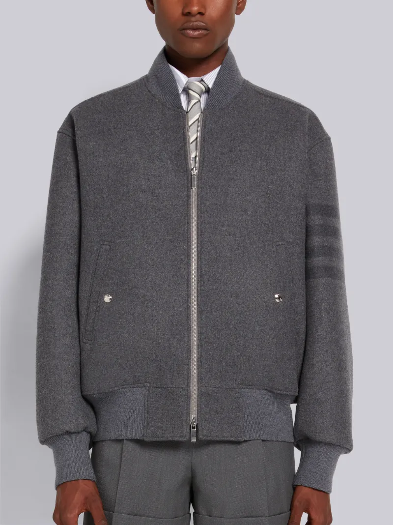 Thom Browne Men's Double Face Melton Blouson Jacket