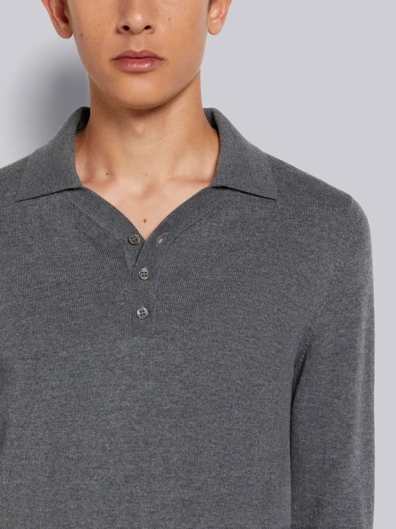 long sleeve polo with button cuffs