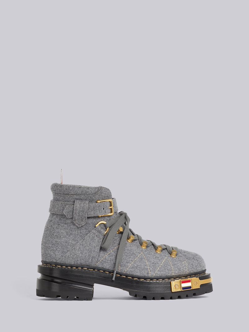 Medium Grey Lightweight Engineered Boiled Wool Waterproof Hiking Boot