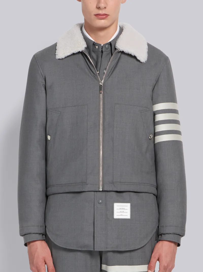 plain grey jacket