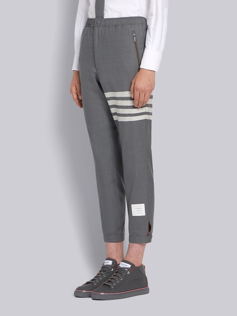 plain grey track pants