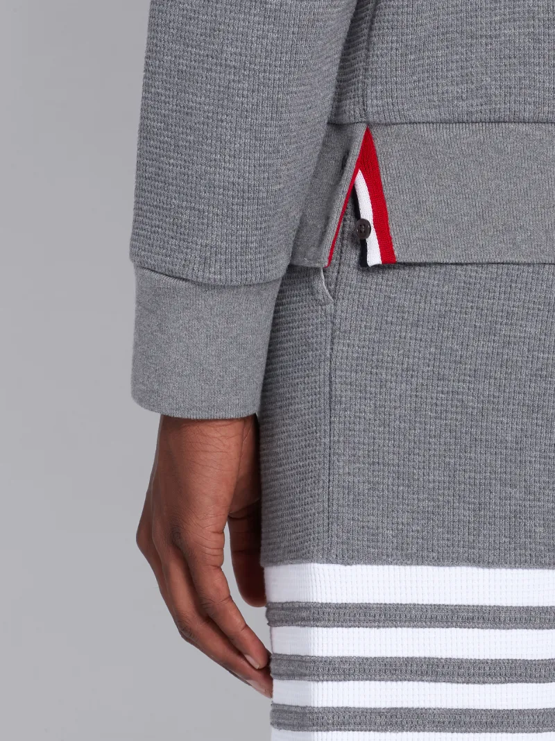 Medium Grey Raglan Sleeve 4-Bar Sweatshirt