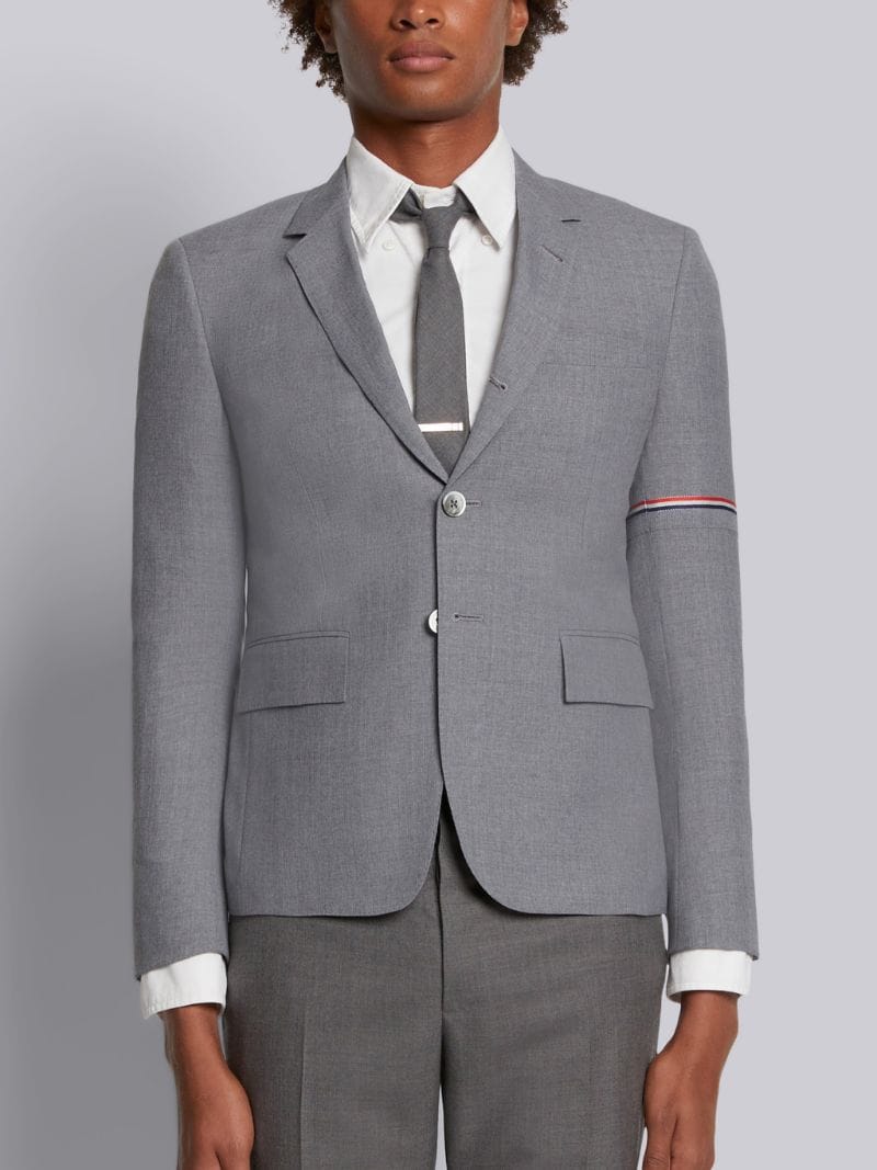 plain gray jacket