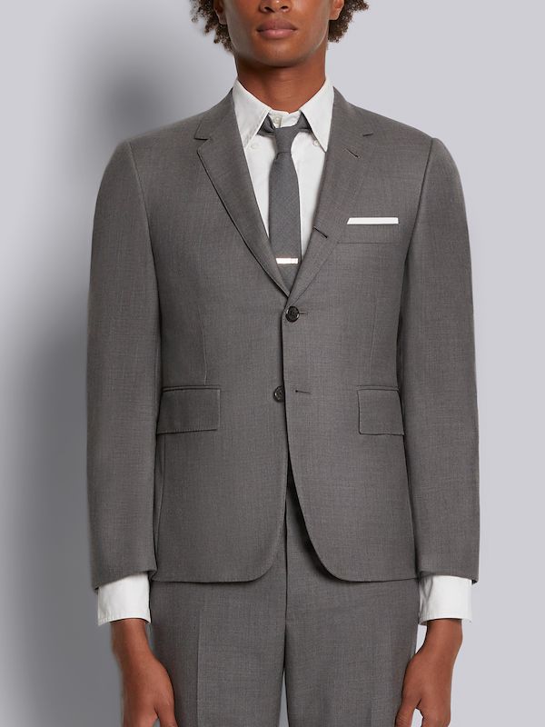Medium Grey Super 120s Twill Classic Sport Coat