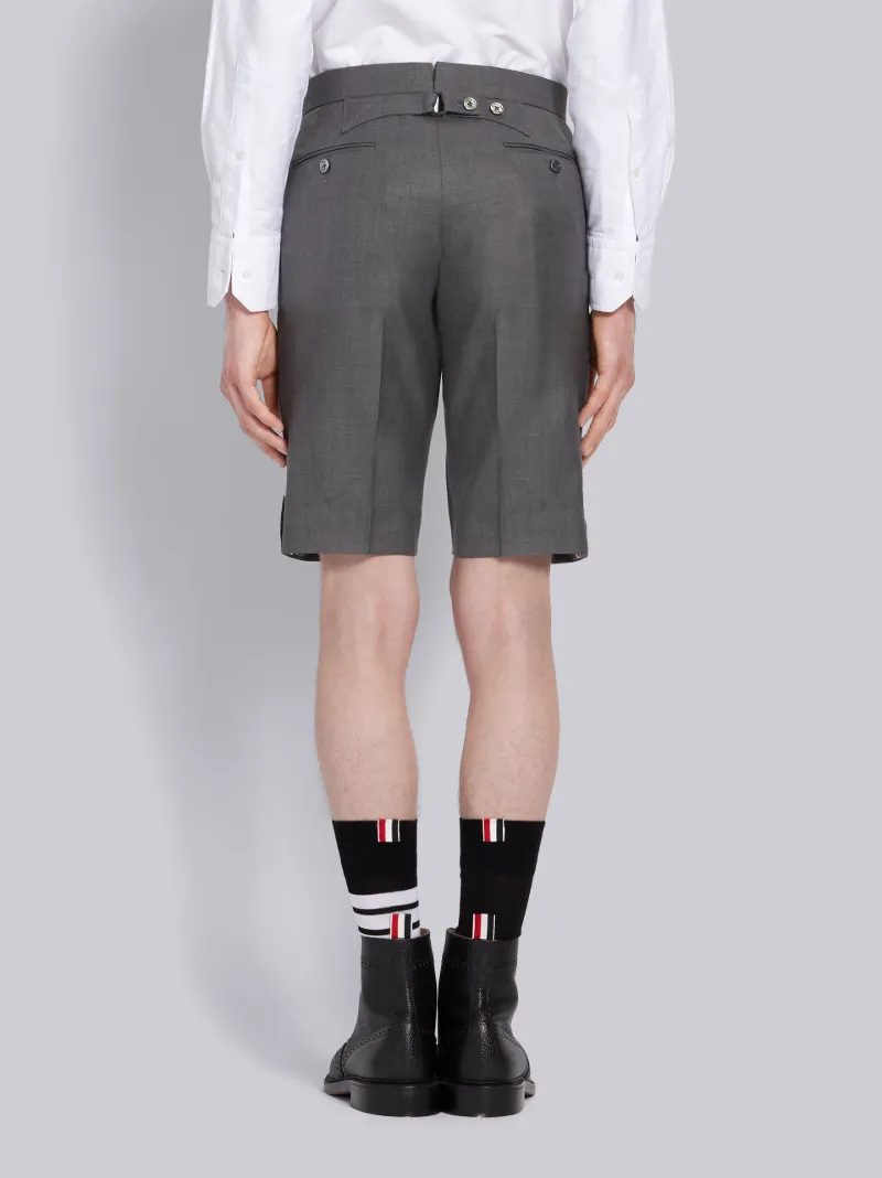 Medium Grey Super 120s Twill Short 