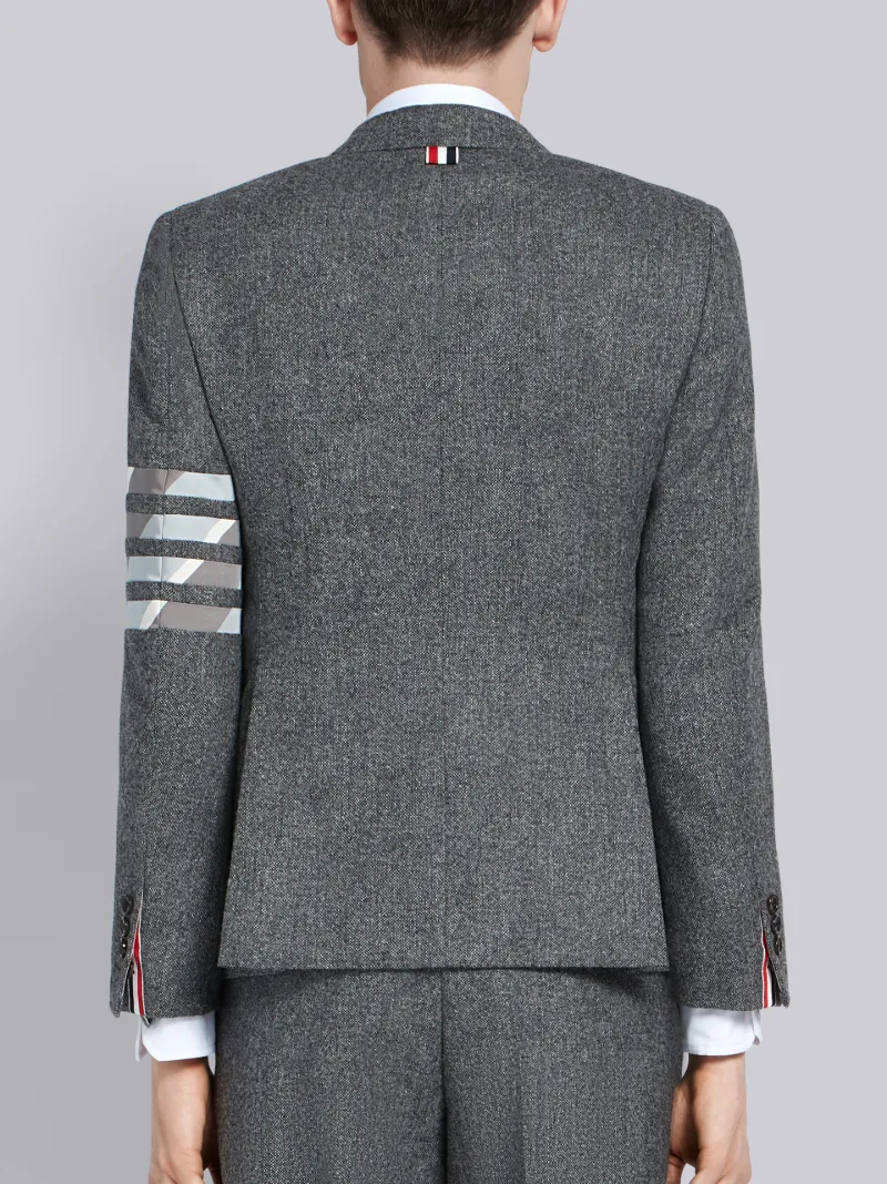 Medium Grey Tweed 4-Bar Classic Sport Coat