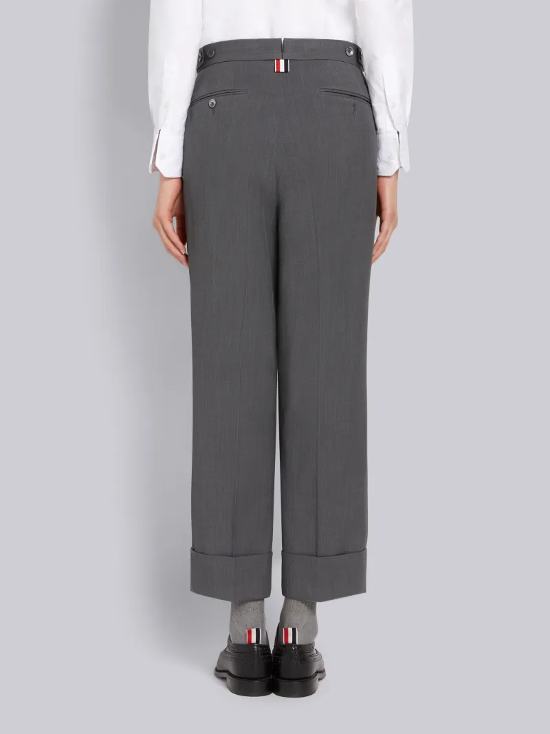 Twill Low Rise Skinny Trousers