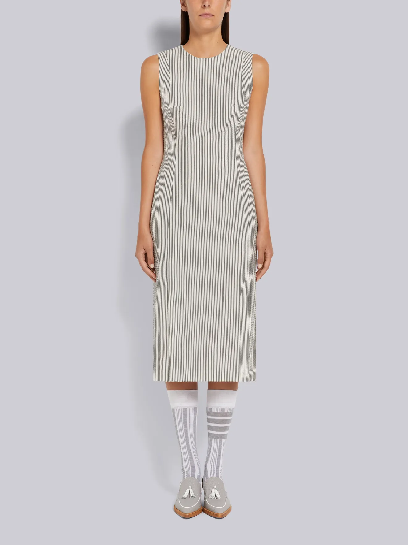 seersucker sheath dress