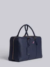Medium Holdall In Navy Pebble Grain