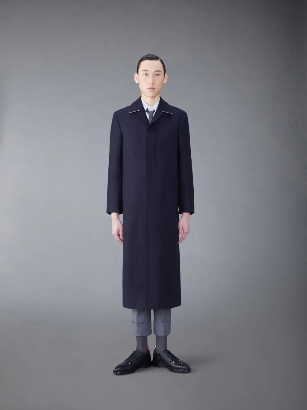 Traditional Weatherwear MALTON melton Bal collar coat black 5-0131A♪ | eBay