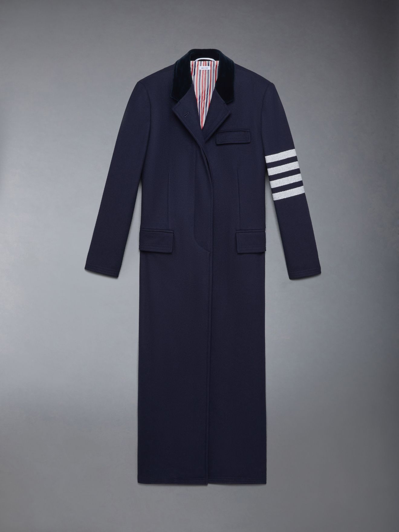 Melton Wool 4-Bar Chesterfield Overcoat | Thom Browne