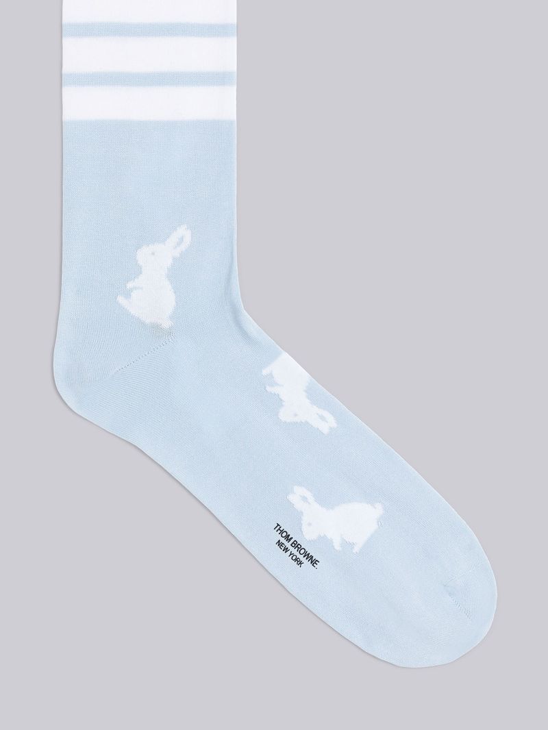 Mercerized Cotton Rabbit Mid Calf Socks
