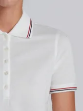 mercerized pique polo shirt