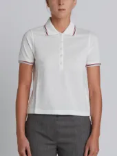 mercerized pique polo shirt
