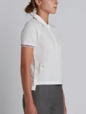 mercerized pique polo shirt