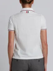 mercerized pique polo shirt
