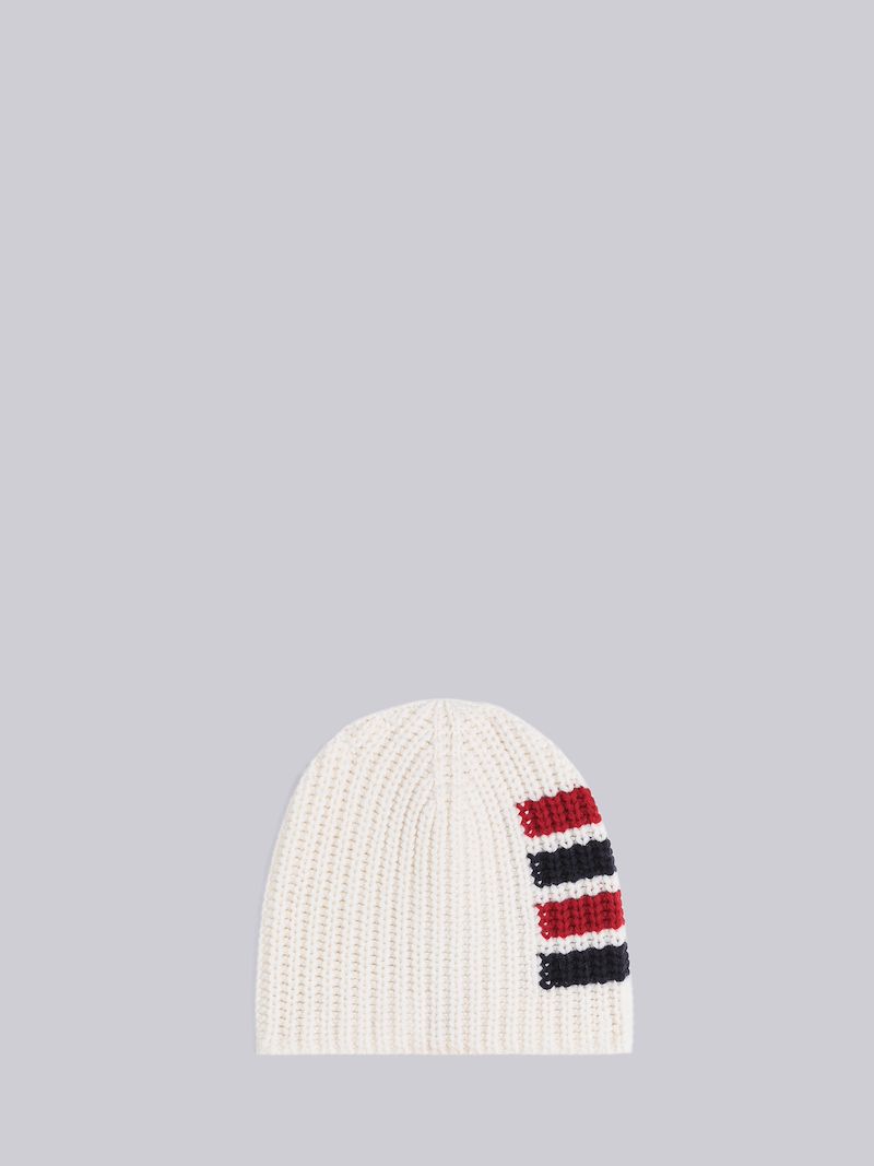 Merino 4-Bar Chunky Half Cardigan Stitch Hat