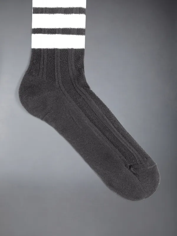 Cotton 4-Bar Hector Socks | Thom Browne