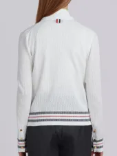 mesh knit cardigan