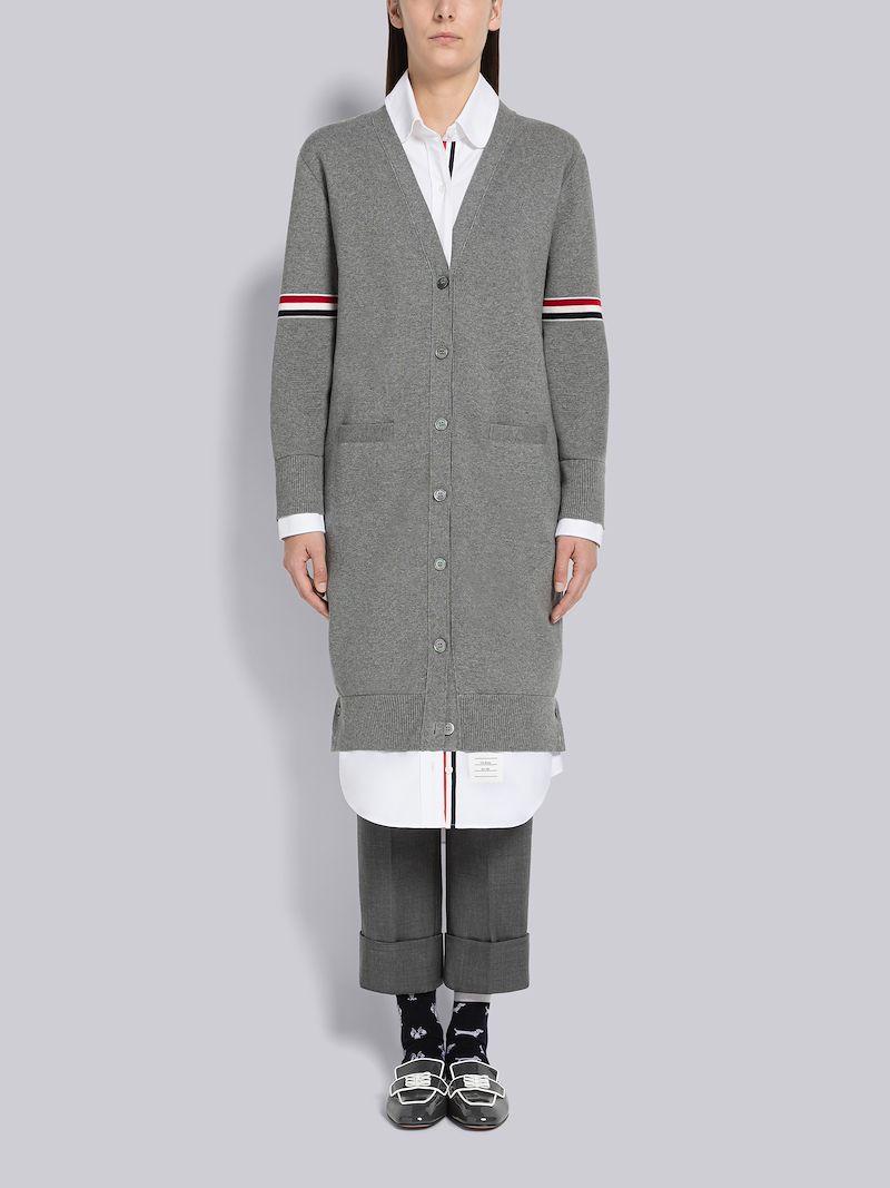 Milano Stitch Oxford Combo Cardigan Shirtdress