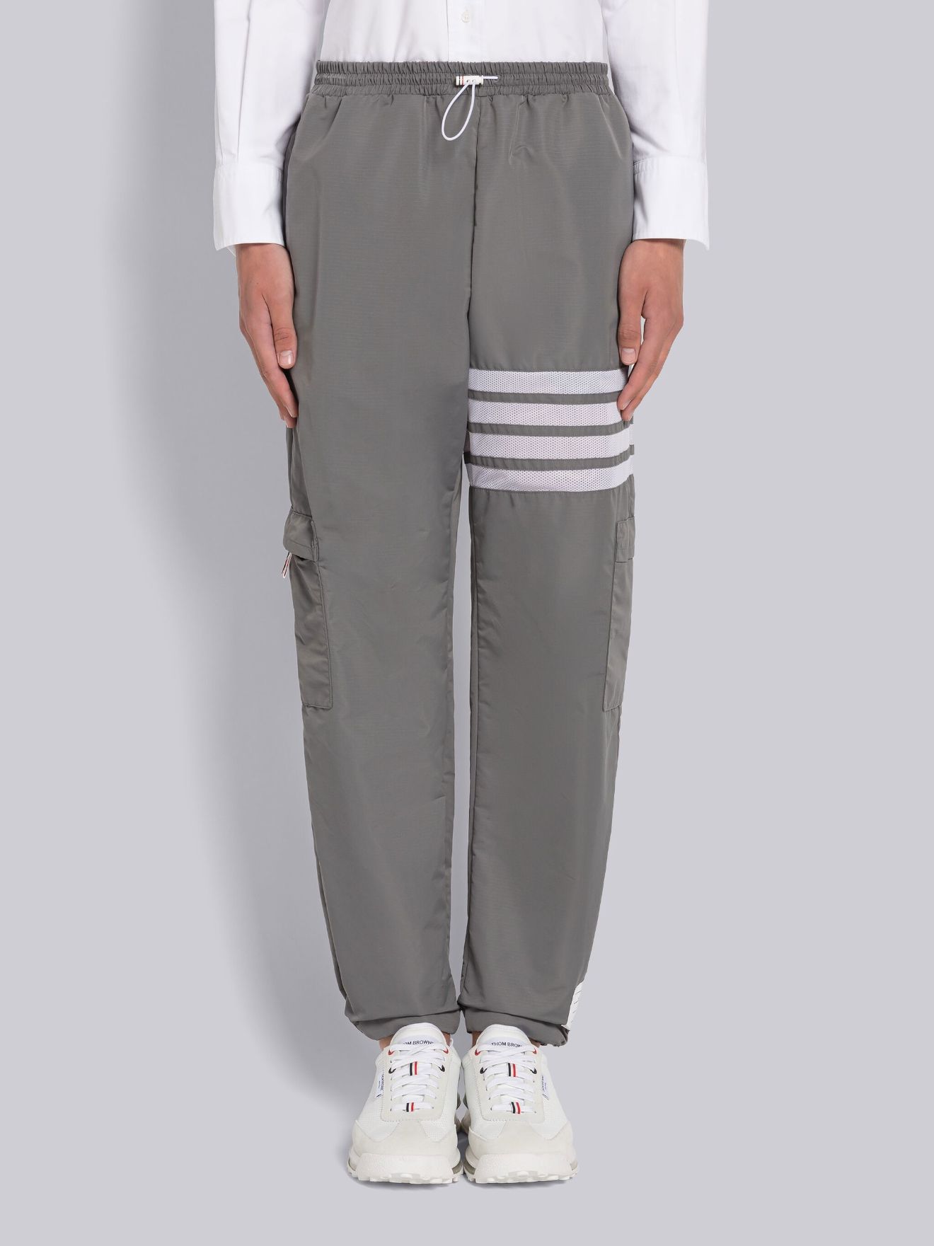 Thom Browne 4bar Ripstop Pants in White for Men