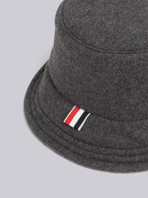 Grey Cashmere 4-Bar Cuff Beanie | Thom Browne