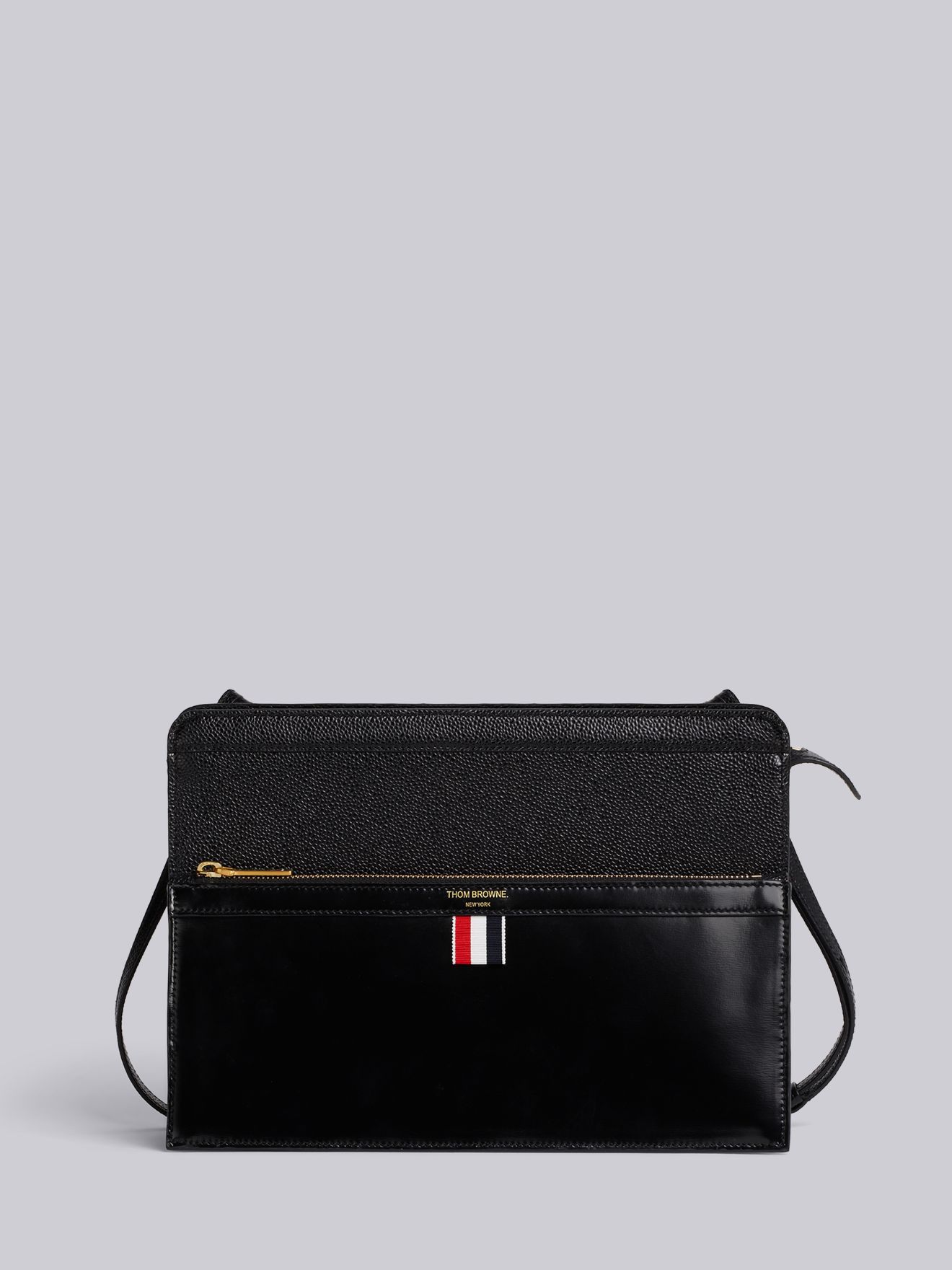 Mix Leather Lady Folio Bag | Thom Browne