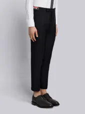 Mohair Wool Low-Rise Skinny Trouser