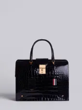 Mr. Thom Bag In Black Alligator