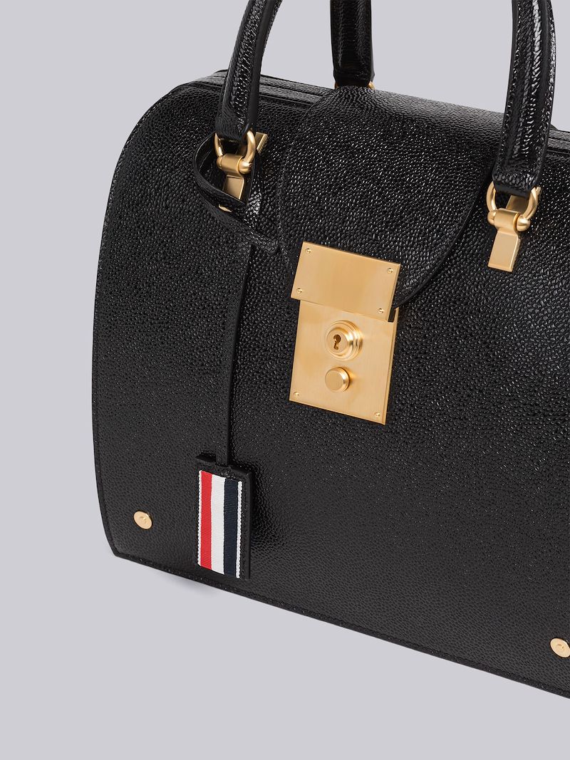 Mrs.Thom pebble-texture satchel bag