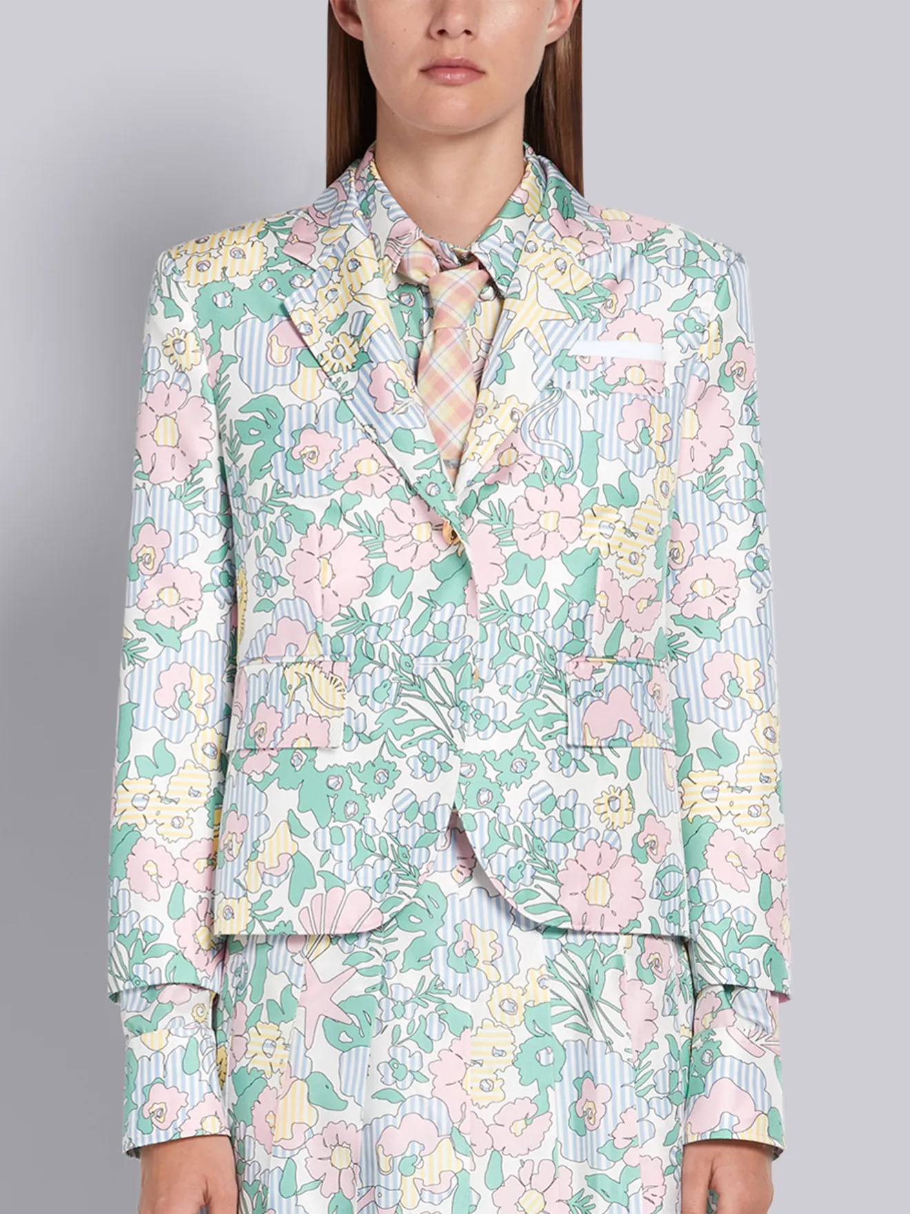 floral silk jacket