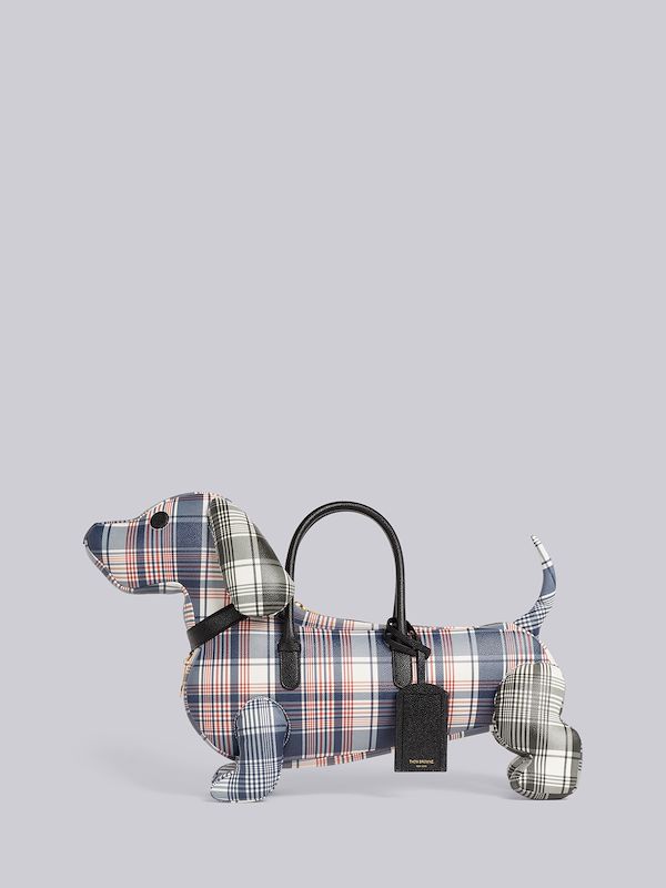 Multicolor Madras Printed Caviar Hector Bag