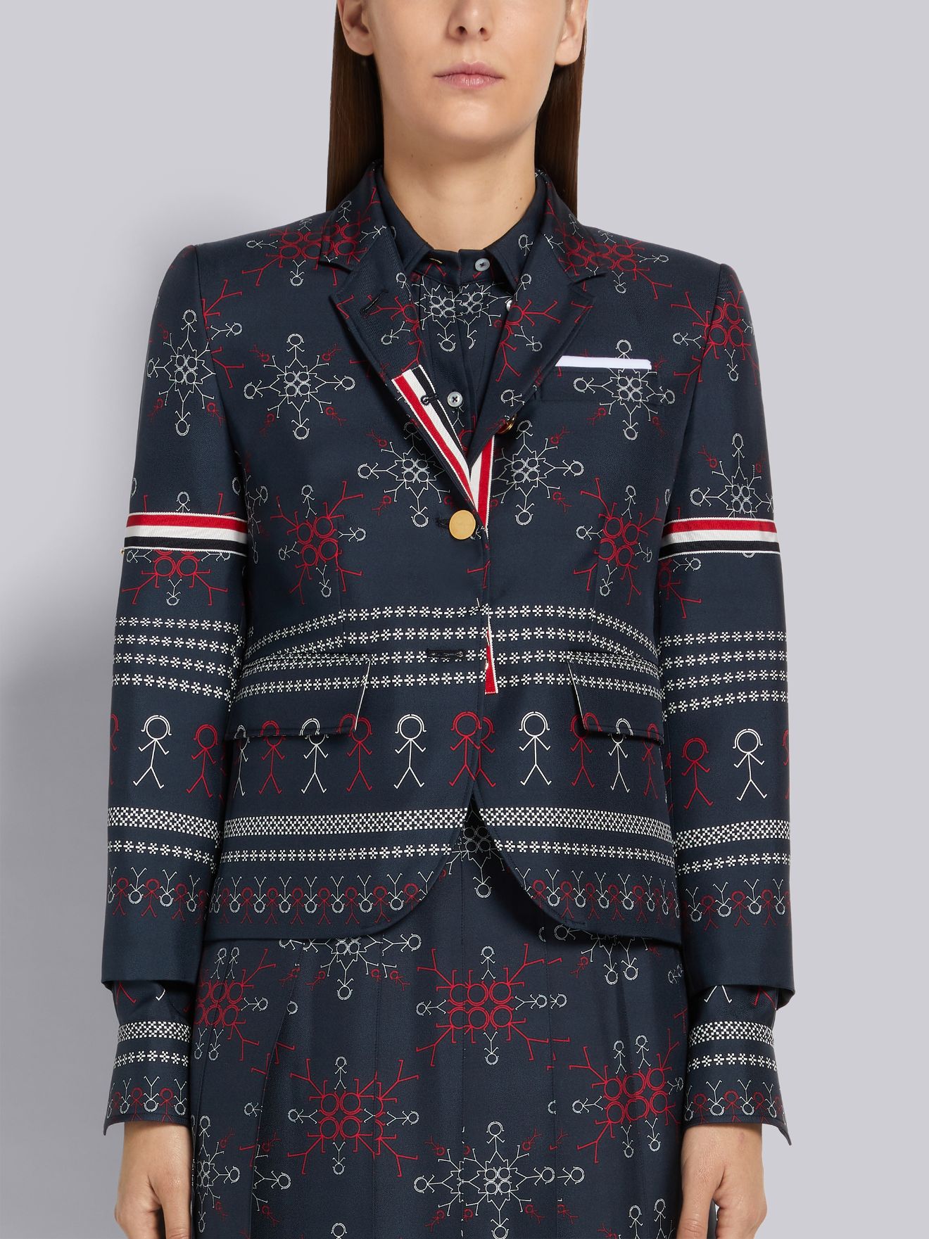 Louis Vuitton, Jackets & Coats, Louis Vuitton Monogram Silk Twill Blazer  36